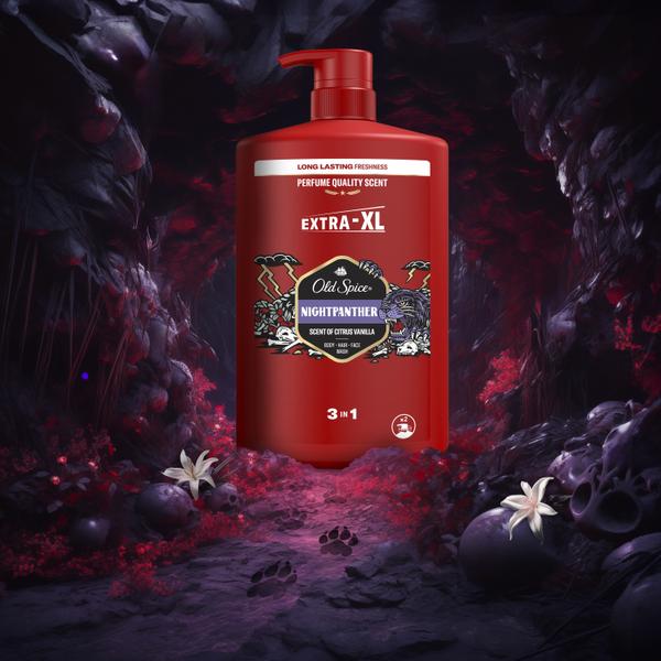 Мужской гель для душа + шампунь 3 в 1 (1000мл) Old Spice Nightpanter в интернет-магазине ГК Эксперт