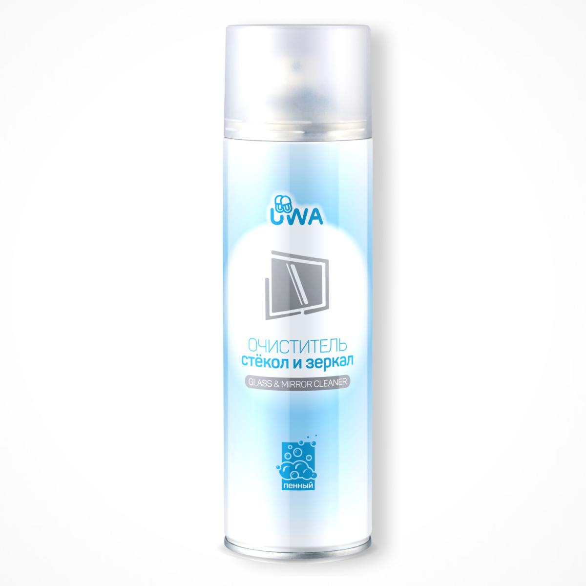 Очиститель стекол и зеркал пенный (аэрозоль) UWA, 650 мл в интернет-магазине ГК Эксперт