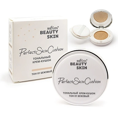 Тональный крем-кушон Beauty Skin, тон 01 бежевый в интернет-магазине ГК Эксперт