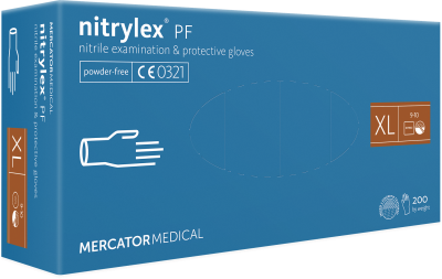 Перчатки нитриловые XL Nitrylex (200шт/уп) PF синий в интернет-магазине ГК Эксперт