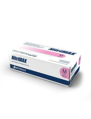 Перчатки нитриловые M NitriMax (100шт/уп) розовый в интернет-магазине ГК Эксперт