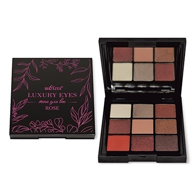 Тени для век ROSE, 9 тонов, Luxury Eyes в интернет-магазине ГК Эксперт