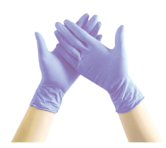 Перчатки нитриловые L Ecolat (10шт/уп) сиреневые в интернет-магазине ГК Эксперт