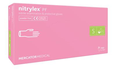 Перчатки нитриловые S Nitrylex (100шт/уп) PF розовый в интернет-магазине ГК Эксперт