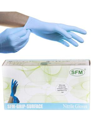 Перчатки нитриловые XL SFM (90шт/уп) Grip-Surface мед. смотр. нестер. неопудр. текстур. в интернет-магазине ГК Эксперт