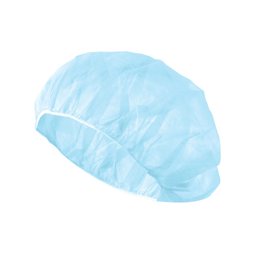 Шапочка-берет одноразовая (100шт/уп) Ecolat спанбонд (17г/м2) голубой в интернет-магазине ГК Эксперт