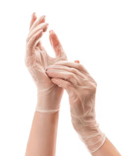 Перчатки виниловые S Ecolat (20шт/уп) прозрачные в интернет-магазине ГК Эксперт