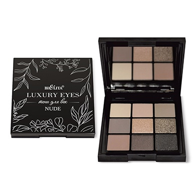 Тени для век NUDE, 9 тонов, Luxury Eyes в интернет-магазине ГК Эксперт