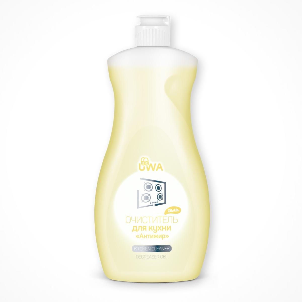 Универсальный очиститель для кухни "Антижир" (гель) UWA, 490 мл в интернет-магазине ГК Эксперт