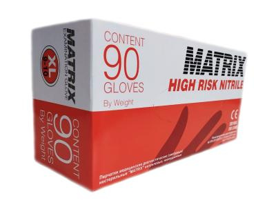Перчатки нитриловые XL MATRIX (90шт/уп) High Risk сверхпрочные в интернет-магазине ГК Эксперт