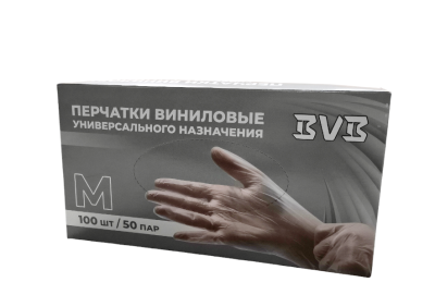 Перчатки виниловые L BVB (100шт/уп) прозрачный в интернет-магазине ГК Эксперт