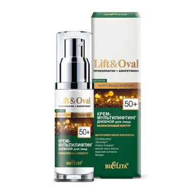 Крем-мультилифтинг дневной для лица «Коллагеновый контур» Lift&Oval 50+ в интернет-магазине ГК Эксперт