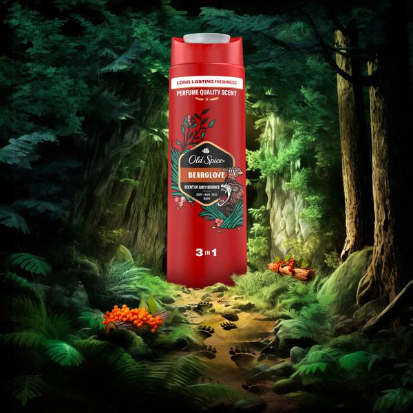 Мужской гель для душа + шампунь 3 в 1 (400мл) Old Spice Bearglove в интернет-магазине ГК Эксперт