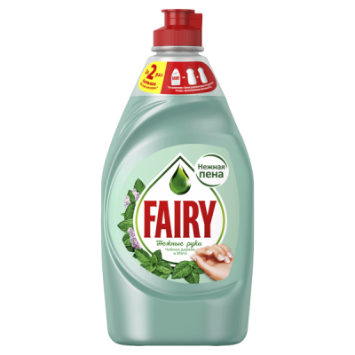 Средство для мытья посуды (450мл) Fairy Нежные руки Чайное дерево и Мята в интернет-магазине ГК Эксперт