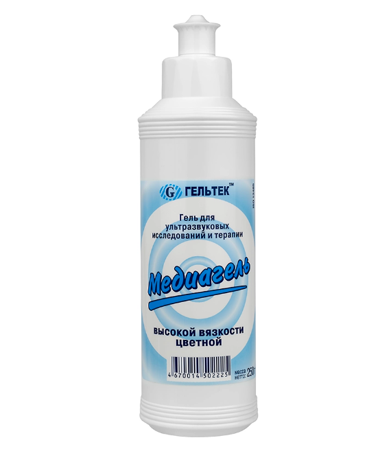 Гель для УЗИ и терапии Гельтек Медиагель 0,25 кг высокой вязкости бесцветный в интернет-магазине ГК Эксперт