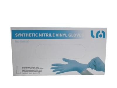 Перчатки нитровиниловые L LyncMed (100шт/уп) голубой в интернет-магазине ГК Эксперт