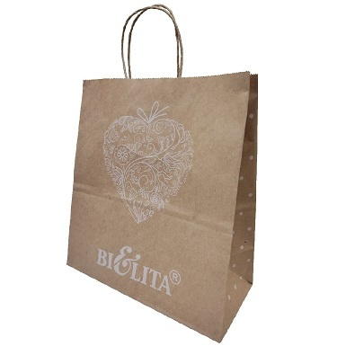 Пакет с кручеными ручками "BELITA КРАФТ СЕРДЦЕ" в интернет-магазине ГК Эксперт