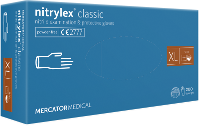 Перчатки нитриловые XL Nitrylex (100шт/уп) Classic синий в интернет-магазине ГК Эксперт