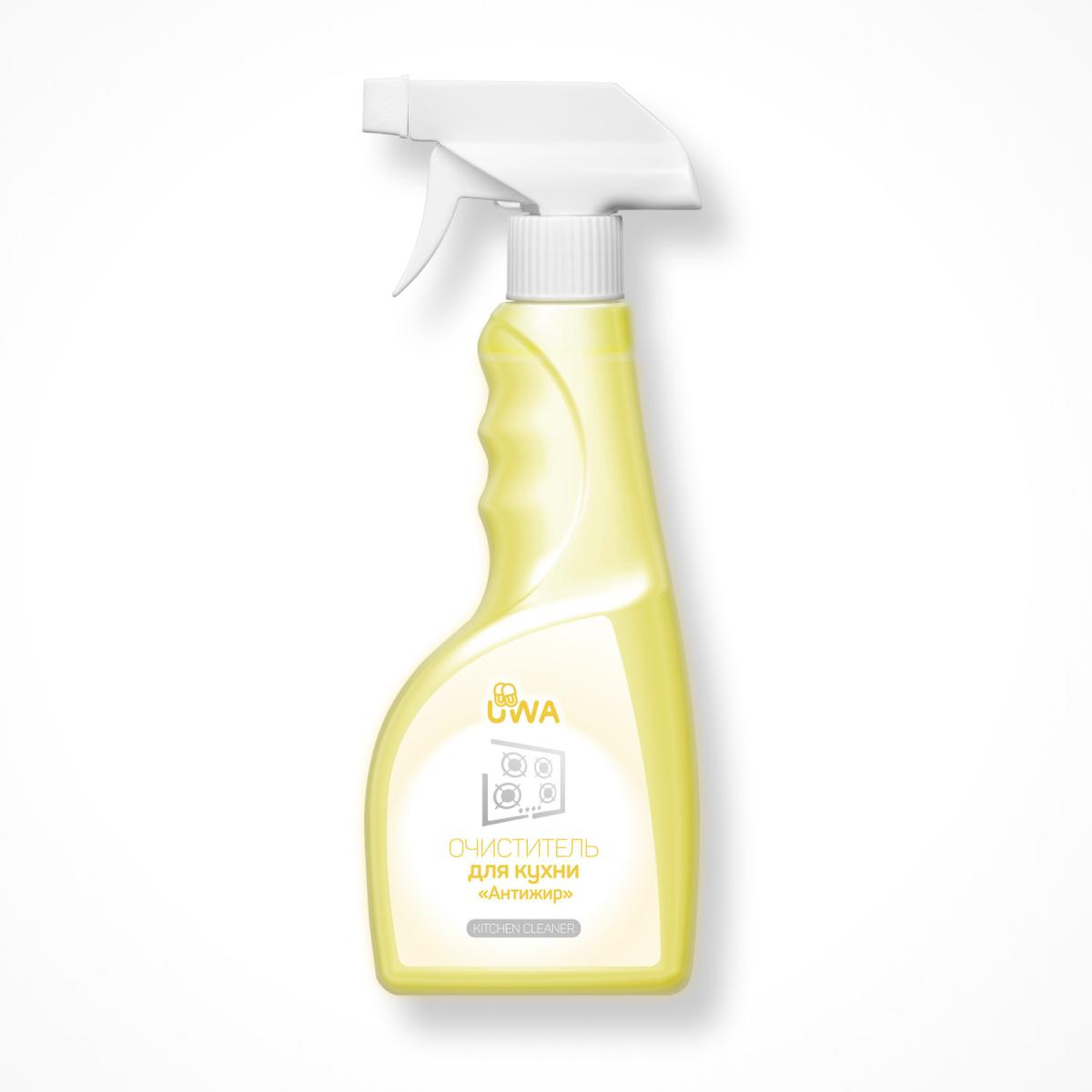 Универсальный очиститель для кухни "Антижир" (триггер) UWA, 520 мл в интернет-магазине ГК Эксперт