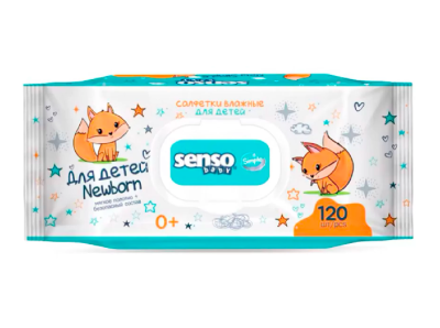 Салфетки влажные для детей (120шт/уп) Senso Baby Simple в интернет-магазине ГК Эксперт