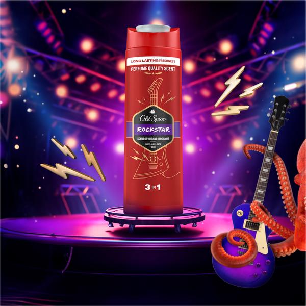 Мужской гель для душа + шампунь 3 в 1 (400мл) Old Spice Rockstar в интернет-магазине ГК Эксперт