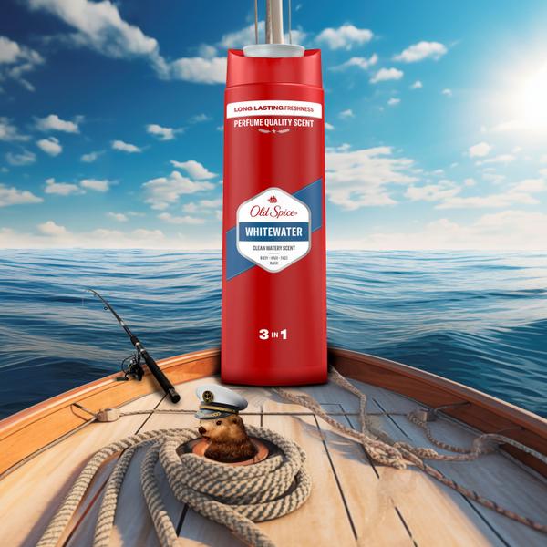 Мужской гель для душа + шампунь 3 в 1 (400мл) Old Spice Whitewater в интернет-магазине ГК Эксперт