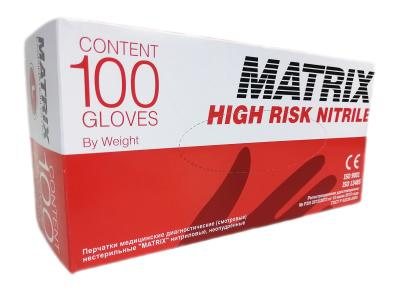 Перчатки нитриловые L MATRIX (100шт/уп) High Risk сверхпрочные в интернет-магазине ГК Эксперт