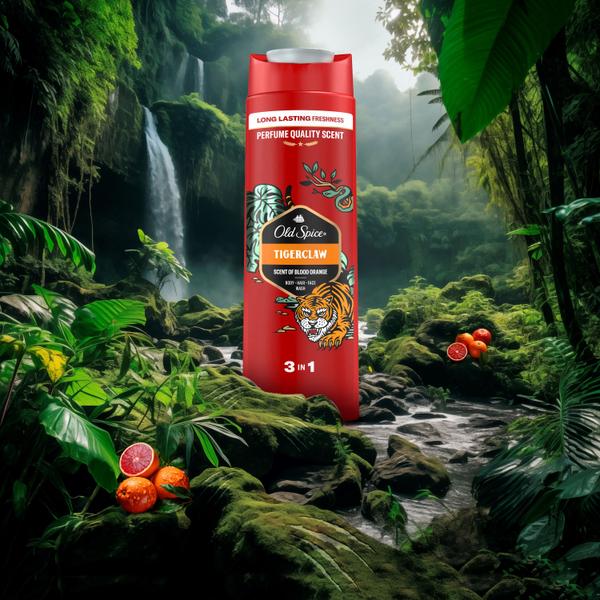 Мужской гель для душа + шампунь 3 в 1 (400мл) Old Spice Tiger Claw в интернет-магазине ГК Эксперт
