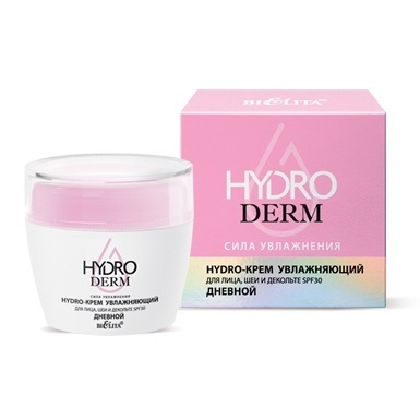 Hydro-крем увлажняющий для лица, шеи и декольте SPF30 дневной HydroDERM в интернет-магазине ГК Эксперт