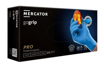 Перчатки нитриловые L Mercator (50шт/уп) GoGrip защитные синий в интернет-магазине ГК Эксперт
