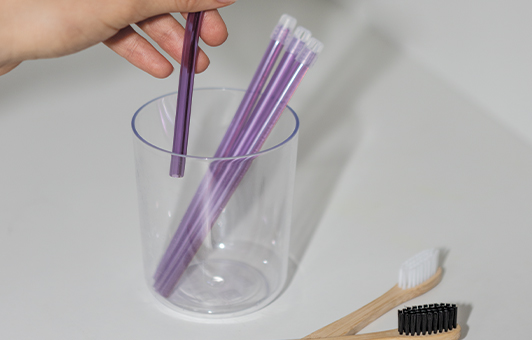 Слюноотсосы стоматологические одноразовые TREVITA со съемным наконечником (фиолетовый) 100шт/уп в интернет-магазине ГК Эксперт