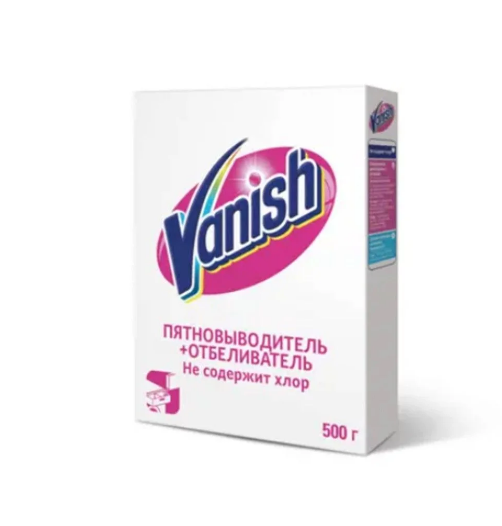 Пятновыводитель и отбеливатель для тканей (500г) VANISH порошкообразный в интернет-магазине ГК Эксперт