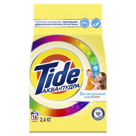 Стиральный порошок (2,4кг) Tide Для чувствительной кожи Color автомат  в интернет-магазине ГК Эксперт