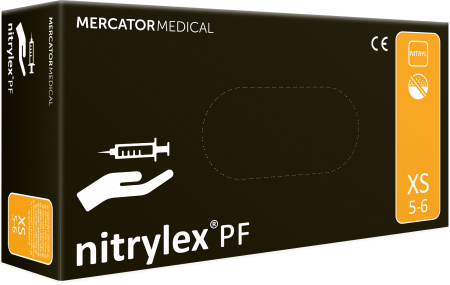 Перчатки нитриловые XS Nitrylex (100шт/уп) PF черный в интернет-магазине ГК Эксперт