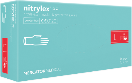 Перчатки нитриловые L Nitrylex (100шт/уп) PF зеленый в интернет-магазине ГК Эксперт