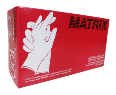 Перчатки нитриловые L MATRIX (100шт/уп) розовый в интернет-магазине ГК Эксперт