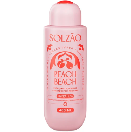 Гель для душа (400мл) Solzao Peach Beach с экстрактом персика в интернет-магазине ГК Эксперт