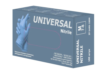Перчатки нитриловые M MATRIX (100шт/уп) ZP Universal голубой в интернет-магазине ГК Эксперт