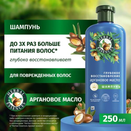 Шампунь (250мл) Herbal Essences Аргановое масло для глубокого восстановления волос в интернет-магазине ГК Эксперт