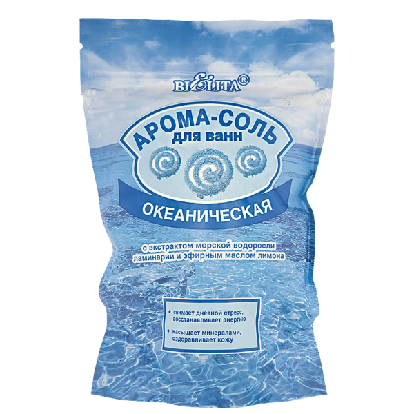 Арома-Соль для ванн Океаническая с экстрактом морской водоросли ламинарии и эфирным маслом лимона в интернет-магазине ГК Эксперт