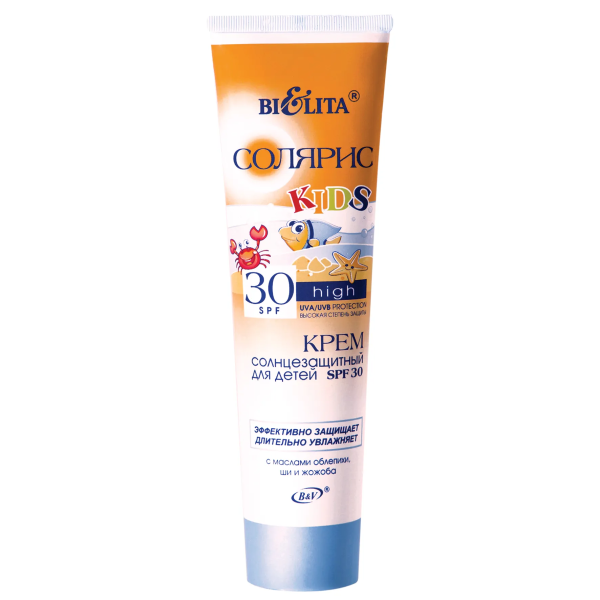 Крем солнцезащитный для детей SPF 30 с маслом облепихи в интернет-магазине ГК Эксперт