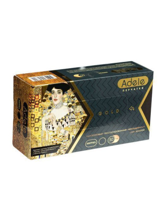 Перчатки нитриловые XS Adele (100шт/уп) золотой в интернет-магазине ГК Эксперт