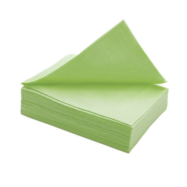 Салфетки одноразовые 33*45см (500шт/уп) SMZ Euro Standart ламинированные (бумага+полиэтилен) зеленый в интернет-магазине ГК Эксперт