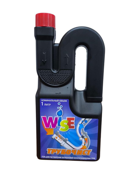 Средство для чистки канализационных труб (1000мл) WISE Трубочист Гель в интернет-магазине ГК Эксперт