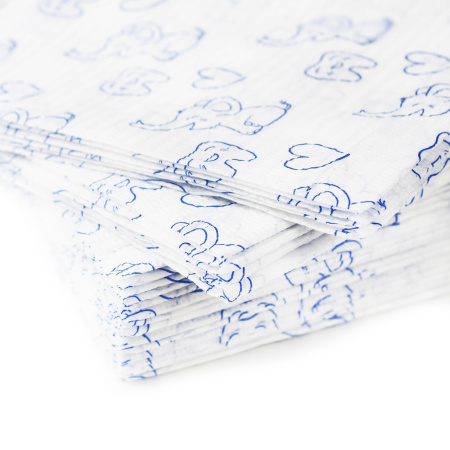 Салфетки одноразовые 33*45см (500шт/уп) SMZ ламинированные (бумага+полиэтилен) белый с рисунком в интернет-магазине ГК Эксперт
