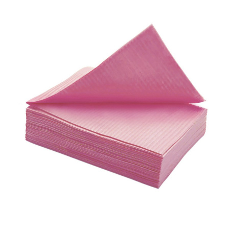 Салфетки одноразовые 33*45см (500шт/уп) SMZ Euro Standart ламинированные (бумага+полиэтилен) розовый в интернет-магазине ГК Эксперт