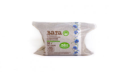 Вата медицинская гигроскопическая хирургическая (50г) МЕДВАТФАРМ хлопко-льняная нестер. в рулоне в интернет-магазине ГК Эксперт
