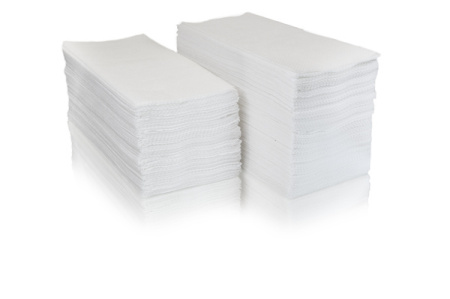 Полотенца бумажные 22*22,5см (200л/уп) V-сложения однослойные (35г/м2) целлюлоза белый в интернет-магазине ГК Эксперт