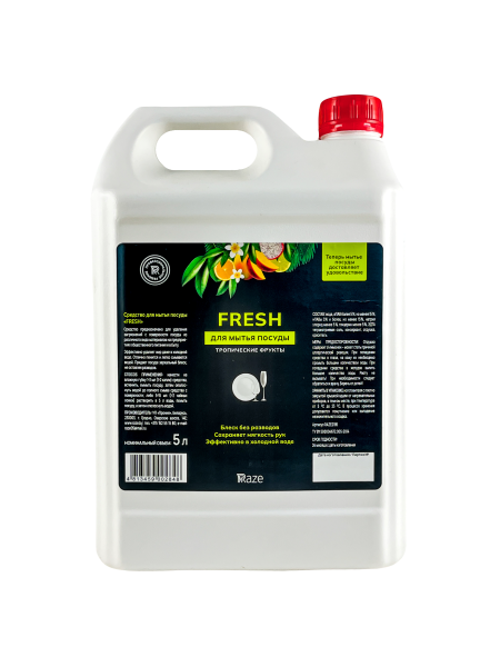 Средство для мытья посуды "Fresh" 5 л (канистра) в интернет-магазине ГК Эксперт
