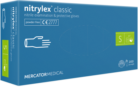 Перчатки нитриловые S Nitrylex (100шт/уп) Classic синий в интернет-магазине ГК Эксперт